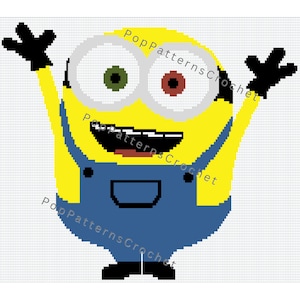 Minion Crochet Blanket Pattern Digital Download - Large
