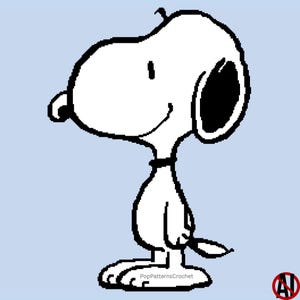 Modèle de couverture Snoopy au crochet à télécharger numérique - Tailles S, M et L