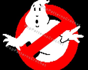 Ghostbusters Blanket Crochet Pattern Digital Download - Large and Small