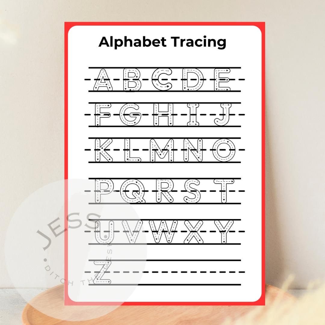 Alphabet Tracing Worksheets | Printable | Homeschool Preschool ...