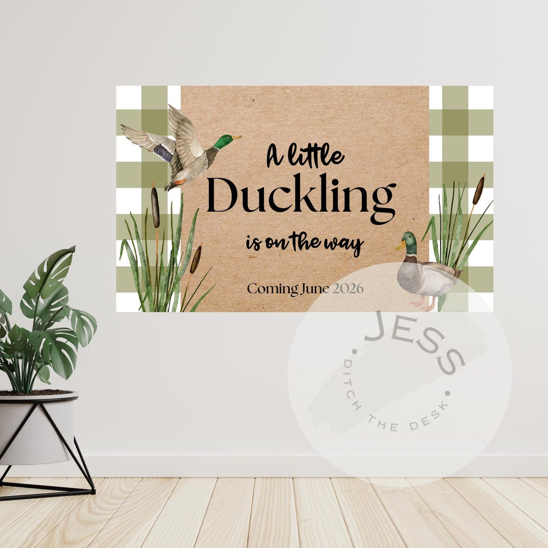 Mallard Duck Banner Template | Editable Canva Design | Editable Little ...