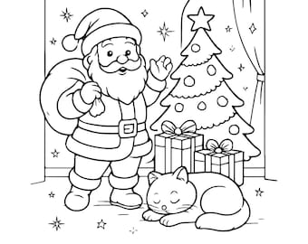 Christmas Coloring Pages| Christmas Coloring Book| Christmas Coloring Sheets| Winter Coloring Pages| Kids Christmas Coloring Pages