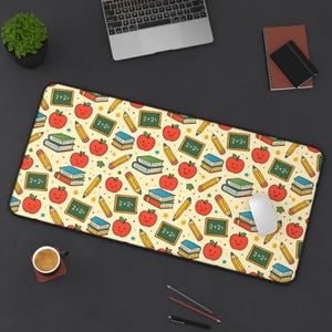 Bunte Lehrer Schreibtisch Matte - Geschenke für Lehrer, Wertschätzung des Lehrers, Schreibtischunterlage, Schreibtischzubehör, Bürodekoration, Lehrerzubehör