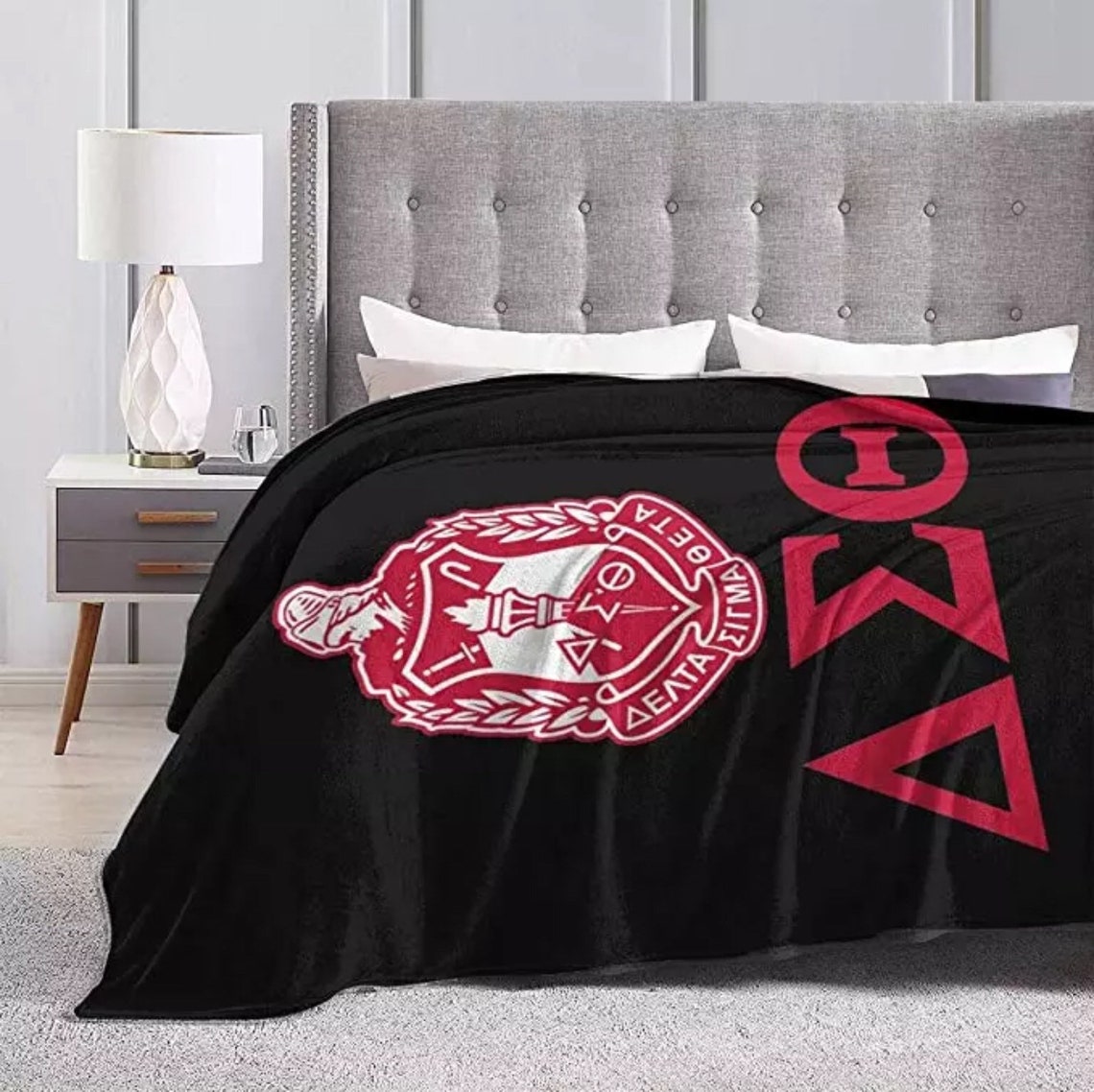 Various Sized Delta Sigma Theta Throw Blankets Etsy