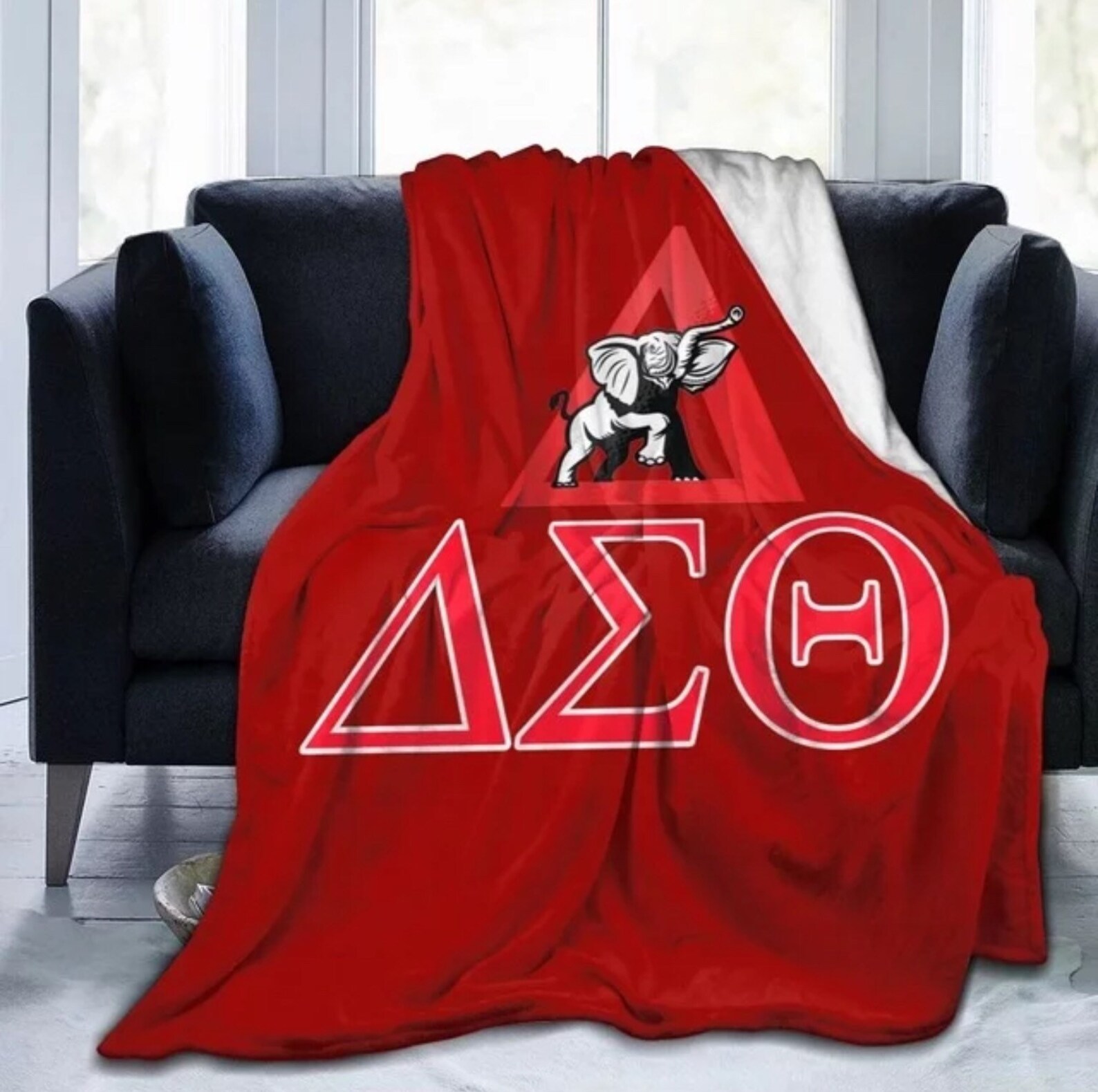 Various Sized Delta Sigma Theta Throw Blankets Etsy