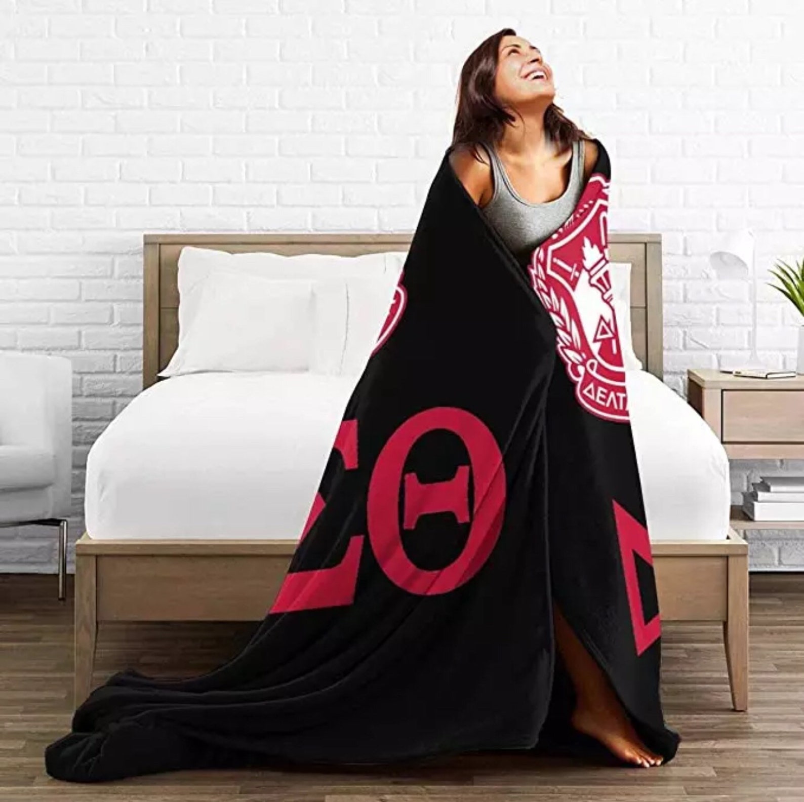 Various Sized Delta Sigma Theta Throw Blankets Etsy
