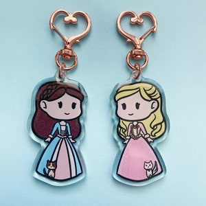 Princess and the Pauper Keychain