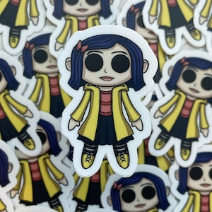 Coraline Doll Vinyl Sticker 2"