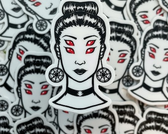 Spider Lady Vinyl Sticker 2"