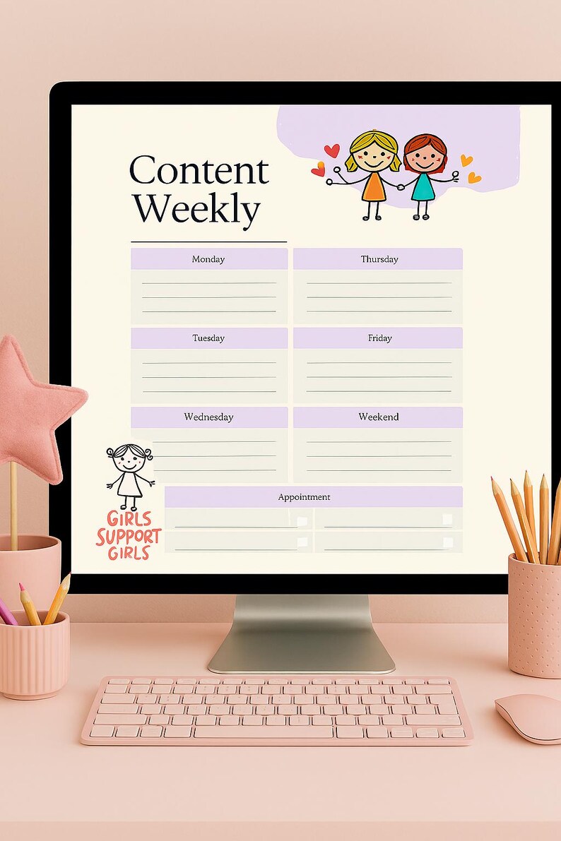 Editable Weekly Planner | Printable, Digital | Weekly Planner PDF ...
