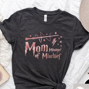 Manager of Mischief Shirts, Mom Shirt, Mothers Day Gift, Family Vacation Shirts, Magical Mom Shirt, Mom Outfit, Gift for Mom