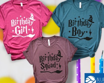 Wizard Birthday Shirts: Matching Family Party Tees