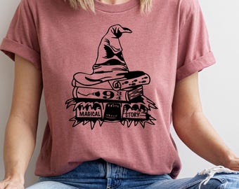 Wizard Castle Book T-Shirt: Bookworm Magic Tee