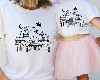 Magical Castle Shirt: Flying Car Family Vacation Tee