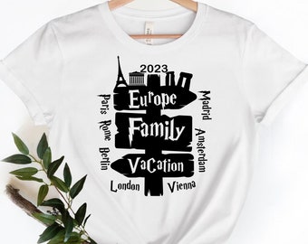 Eiffel Tower Family Vacation Shirt: Matching Europe Trip Tee
