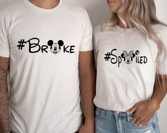 Disney Family Vacation T-Shirts, Broke Spoiled Matching Tees