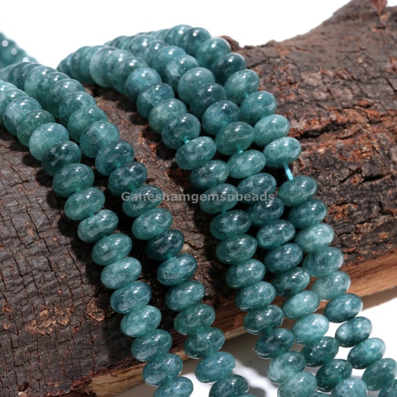 Rare Grandidierite Beads Grandidierite Quartz Smooth Rondelle Beaded Gemstone Beads 8 Mm Madagascar Grandidierite Jewelry Wholesale Beads Etsy