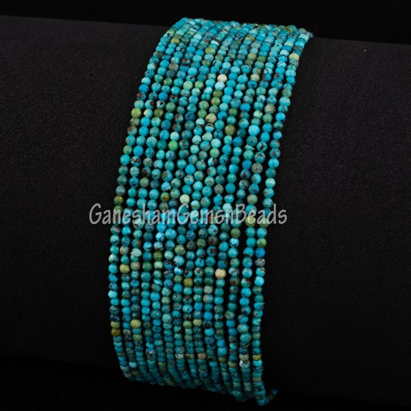 Natural Arizona Turquoise Faceted Rondelle Beads, Turquoise Faceted Beads,Turquoise Rondelle Beads,Arizona Turquoise Beads,Kingman Turquoise