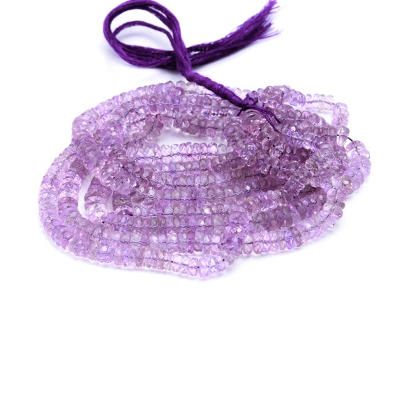 ピンクアメジストファセットヘイシタイヤビーズ、ジュエリー製作用の