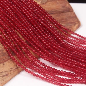Madagascar Pink Quartz Beads, Pink Quartz Smooth Round Gemstone Beads, Semi Precious Opaque Rose Quartz Gemstone Beads, Jewelry Making Beads