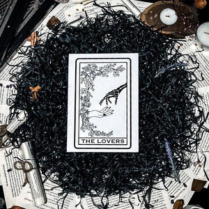 Carta del Tarot de los Amantes Invertidos (A4 + A5) / Carta del Tarot / Impresión de arte / Impresiones de Tarot / Impresiones / Impresiones Celestiales / Impresiones Góticas / Impresiones Brujas