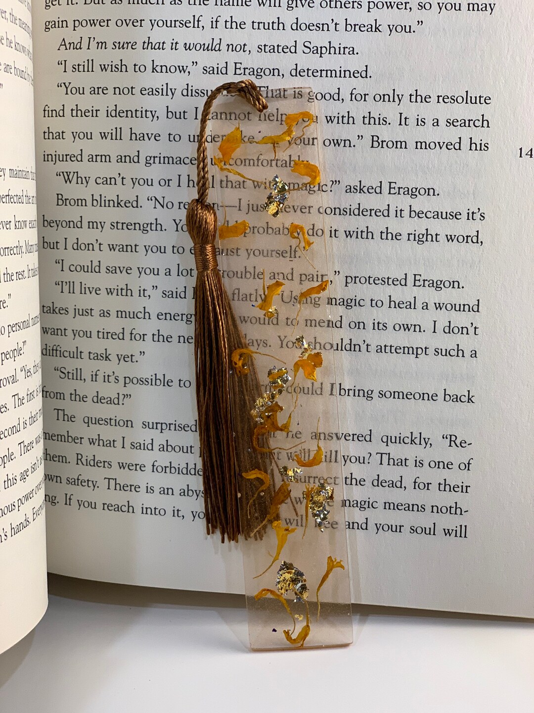 Resin Flower Bookmark Floral Resin Bookmark Handmade Etsy