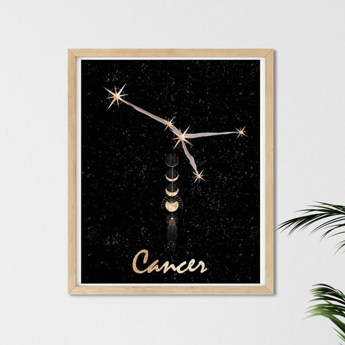 Zodiac Astrology Art Home Decor cancer by Etsy
