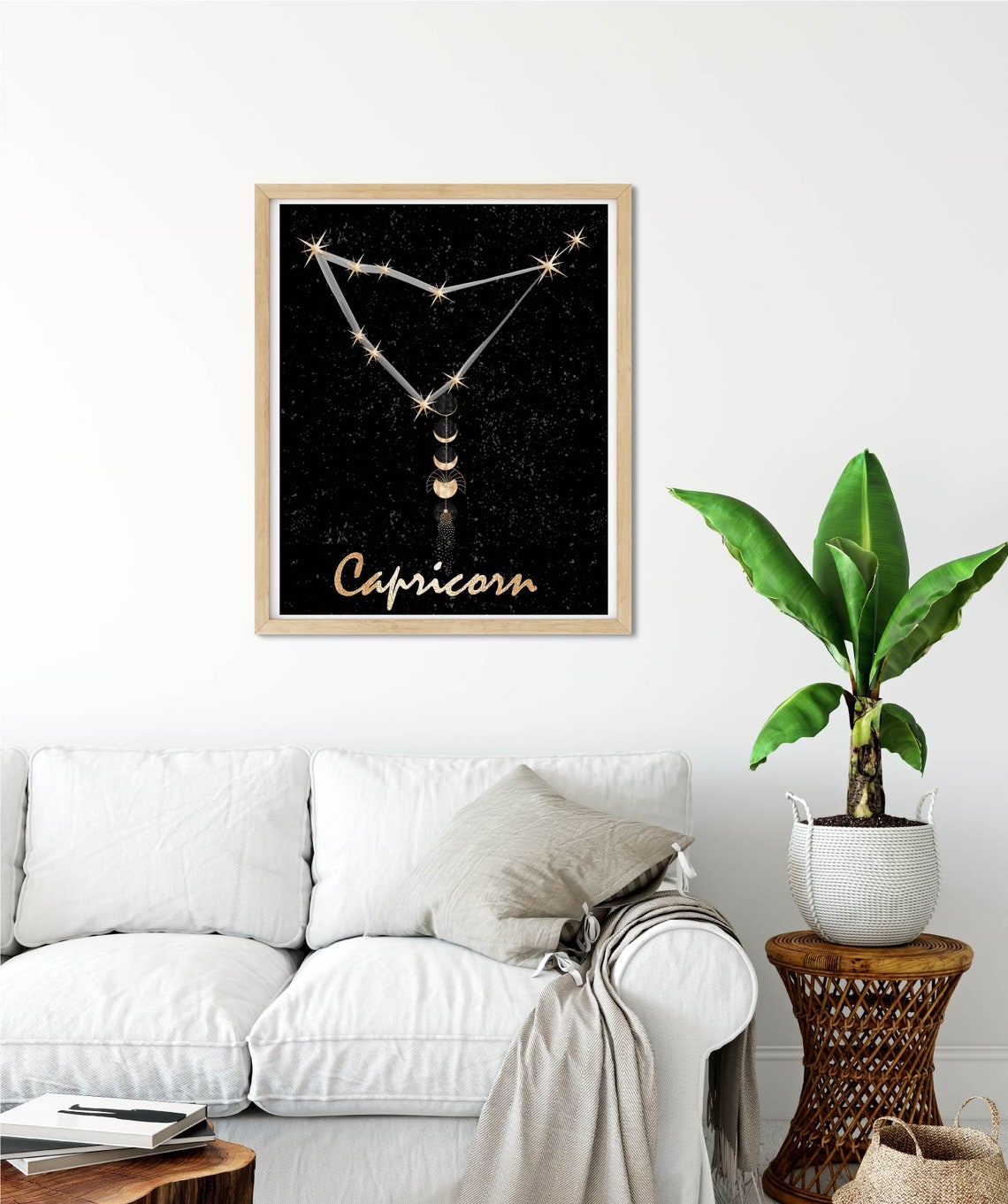 Capricorn Star Sign Wall Art Zodiac Astrology Prints Astronomy