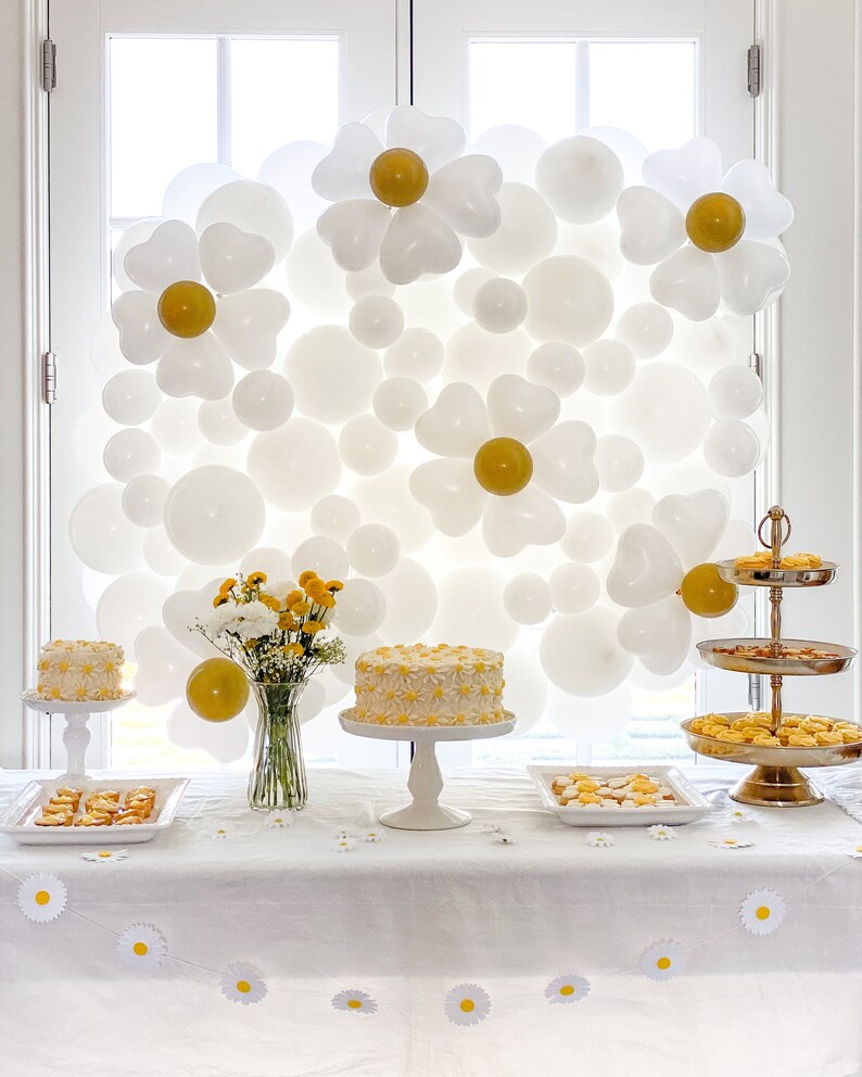 Daisy Party Decor Party Decor Kit Paper Daisy Paper Etsy