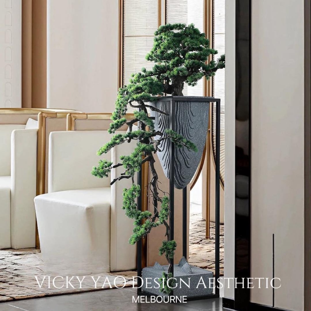 VICKY YAO Bonsai Art - Realistic Bonsai Installation Art for