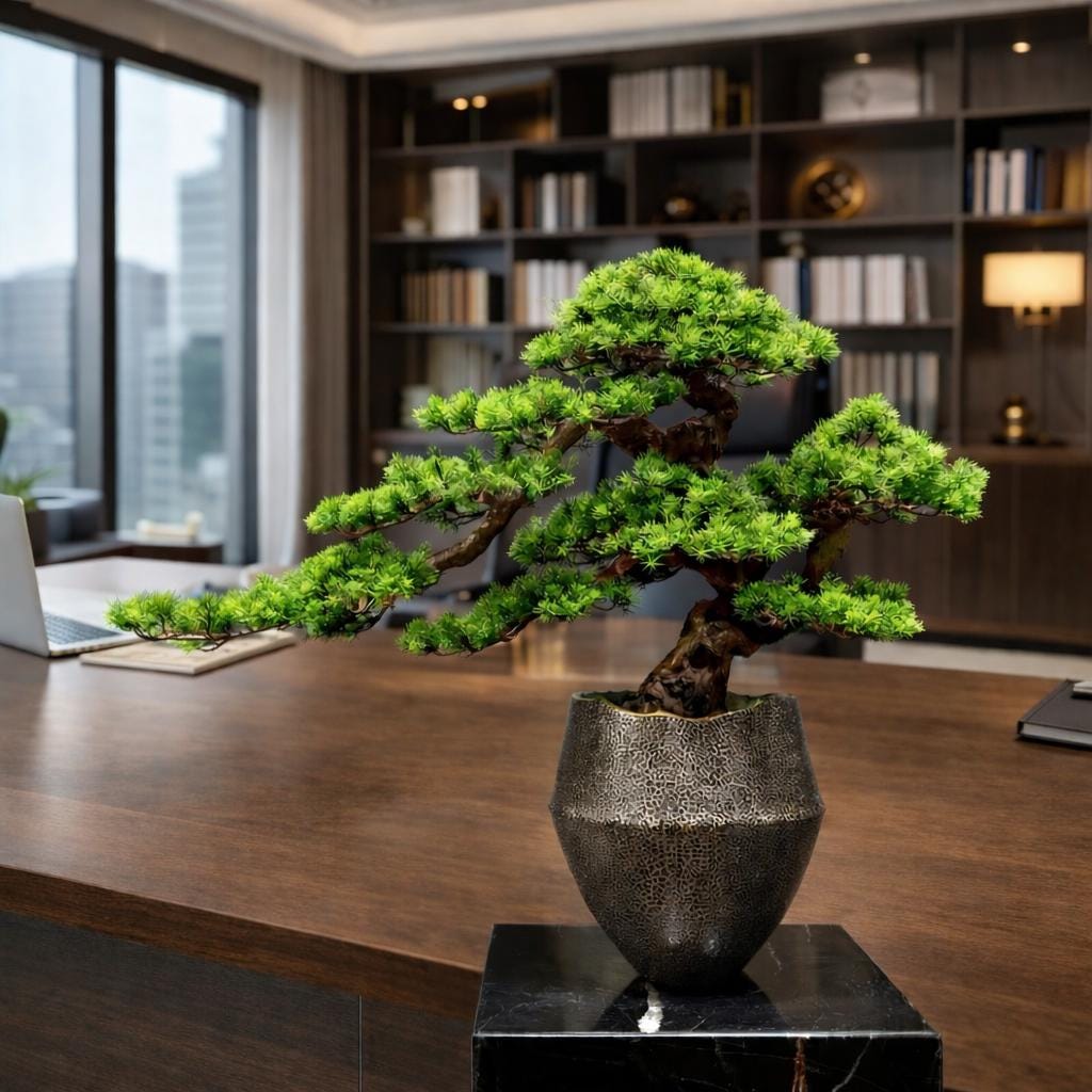 飾り 瘤古木 盆栽 3511㌘ 処分価格 VICKY YAO Fine Bonsai - 高級手作り人工盆栽 高級オフィス装飾 和風