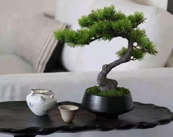 VICKY YAO - 人気の手作り人工盆栽（保存苔付き）禅風テーブル