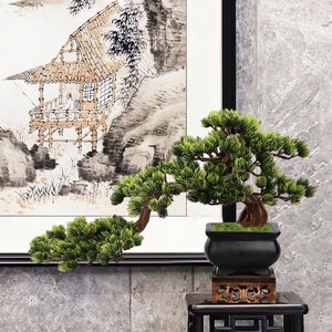 VICKY YAO - Best Selling Exclusive Design Artificial Bonsai tree in Realistic Pot Bonsai Art /Manufacturers welcome wholesalers Best quality