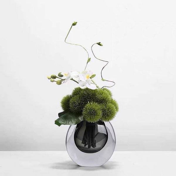 VICKY YAO Faux Plant - Handmade Exclusive Design Faux Moss Green Arrangement