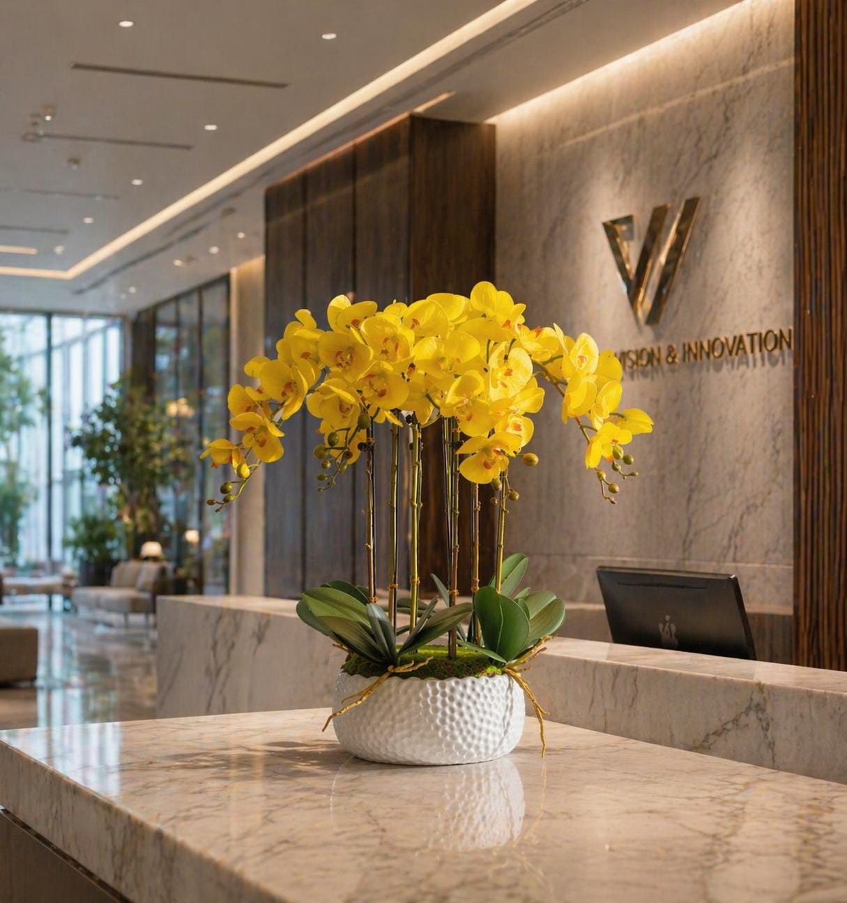 VICKY YAO Faux Floral - Exclusive Design Positive Yellow