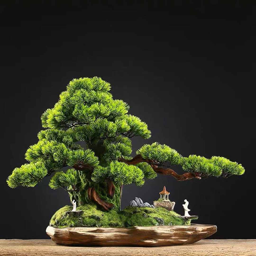 VICKY YAO Faux Plant Exclusive Design Artificial Landscape Bonsai Gift