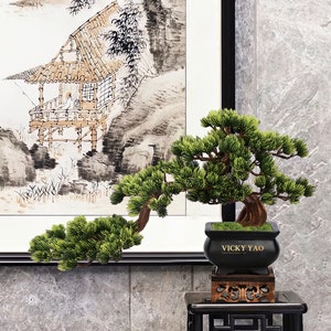 VICKY YAO - Best Selling Exclusive Design Handmade Realistic luxury Faux Bonsai Art