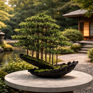 VICKY YAO - Fine Art Forest Style Bonsai Sculpture ｜Artificial Bonsai Driftwood Style Japanese Zen Tree Arrangement – Luxury Home Decor