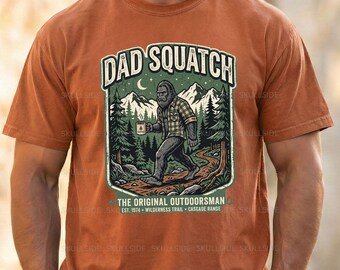 Papa Squatch Digitaler Download PNG, Bigüße Kaffee Naturbursche Grafik für Papa, Vatertagsgeschenk, Wandern Naturliebhaber Datei