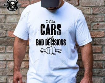 Funny car guy t-shirt,  Mechanic Wrench Graphic Tee for husband