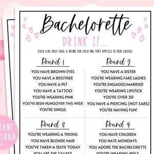 Bachelorette Party Games | Drink If Game | Fun Hen Party Games | Never Have I Ever Game | Bride to Be | Bachelorette | Fun Drinking Game