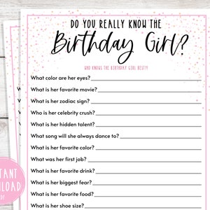 Adult Birthday Party Games | Do You Really Know The Birthday Girl | Fun Birthday Games for Women | How Well Do You Know The Birthday Girl