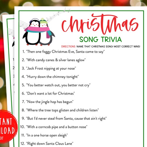 Christmas Games Printable Christmas Feud Game Holiday Party - Etsy