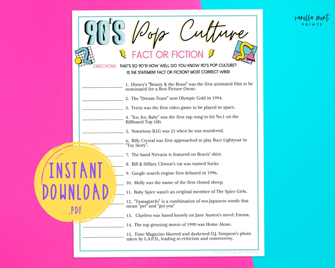 1990-s-trivia-90s-pop-culture-trivia-fact-or-fiction-etsy