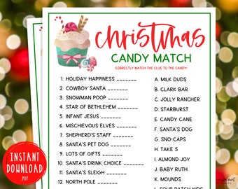 Christmas Candy Match Game | How Sweet it is Xmas Candy Games | Fun Christmas Game | Holiday Games | Christmas Party Games | Kids & Adults