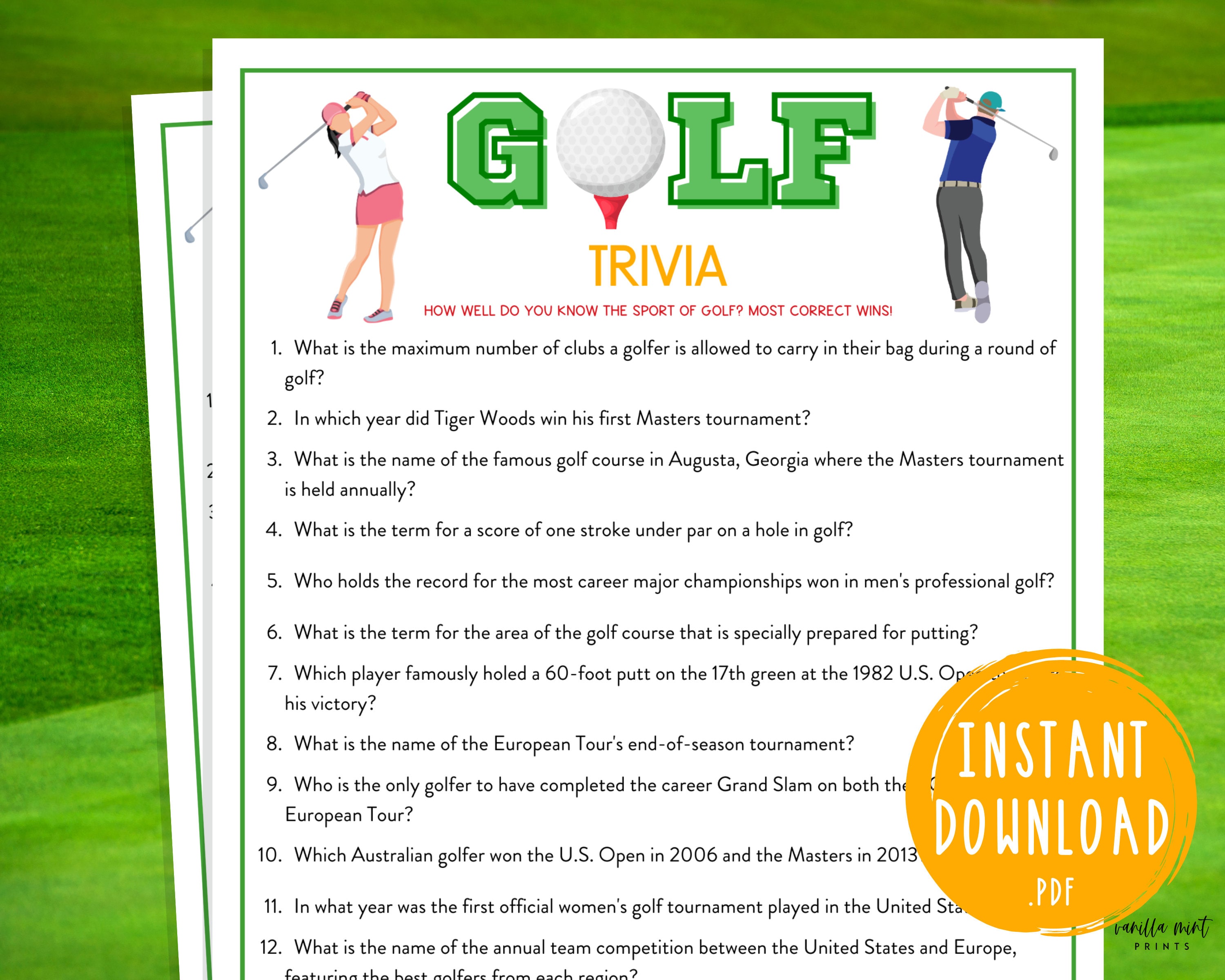 Guess The Emoji Tiger And Golf