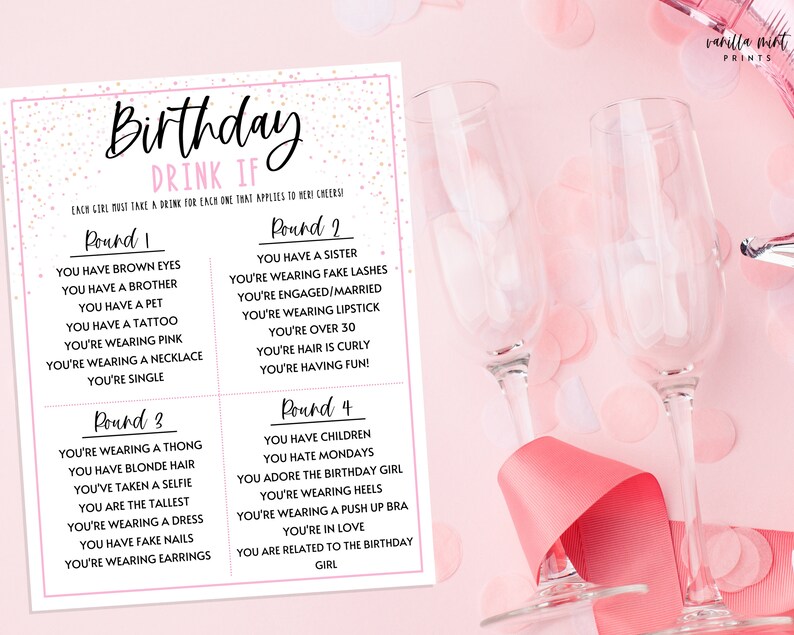 Adult Birthday Party Games BUNDLE 7 Birthday Party Games for Women Fun Birthday Games Over the Hill Birthday Birthday Girl Games image 8