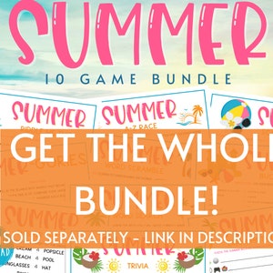 Summer Riddle Me This Game | Printable Summertime Games | Party Games ...