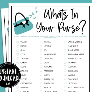 Family Reunion Whats In Your Purse Party Games | Family Gathering Activity | Summer Reunion | Family Reunion Icebreaker | Scavenger Hunt