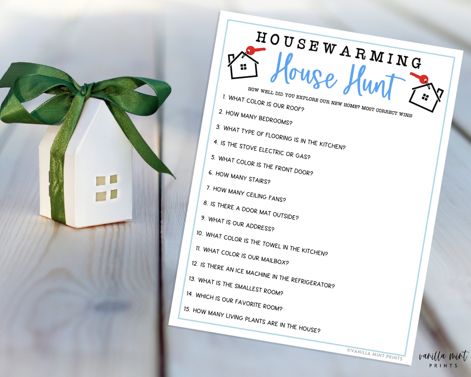 Housewarming Party Games House Hunt Fun Housewarming Party Etsy